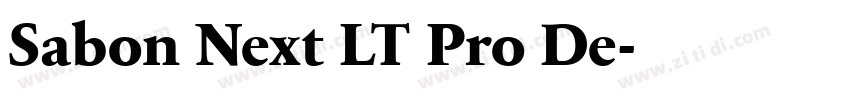 Sabon Next LT Pro De字体转换